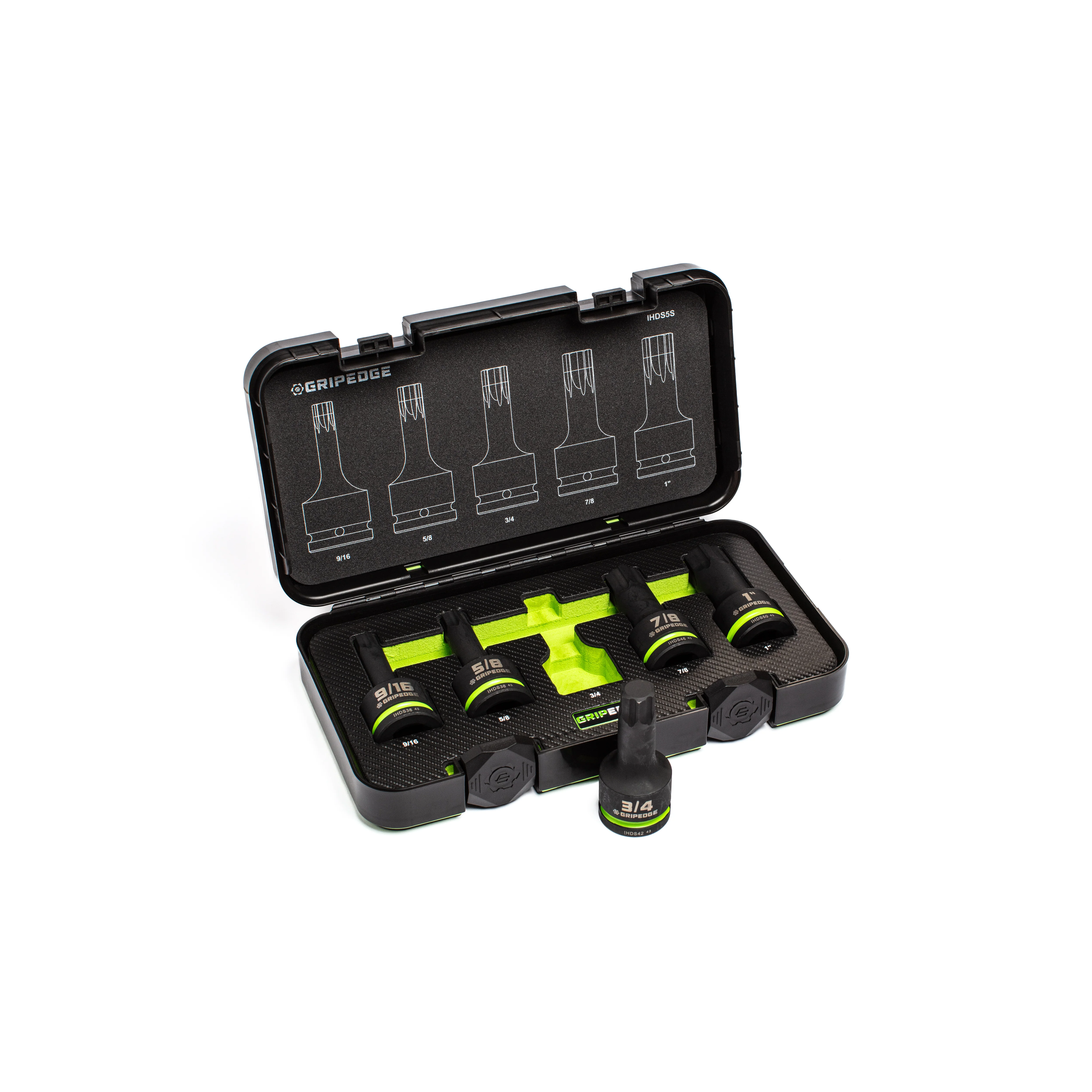 5-PC - Impact SAE RPT Hex Bit Socket - 3/4" Drive - Image 3