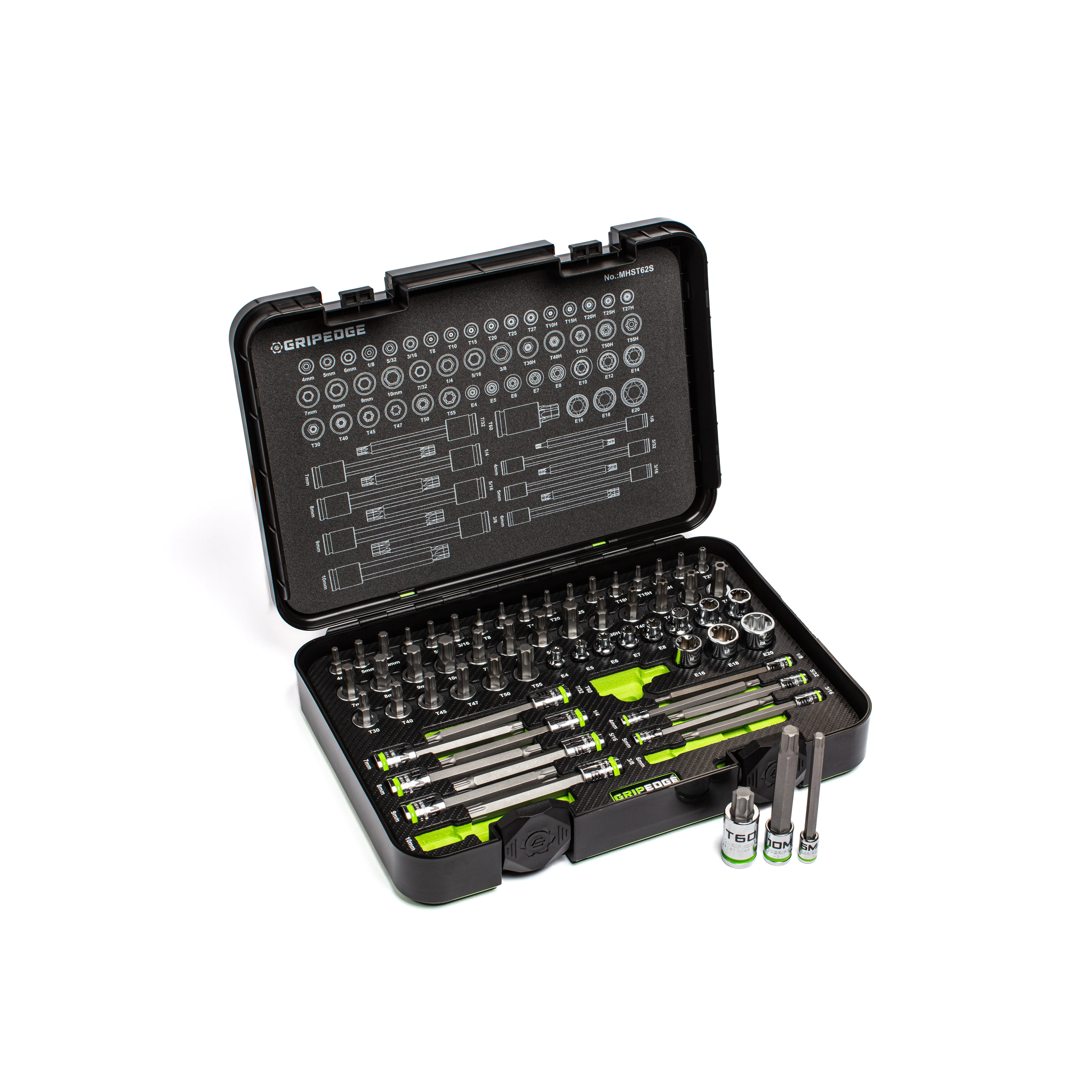 Master RPT Hex & Star Driver Set - 62-PC | Includes Hex, Star, Security Star & E-Star - Image 3
