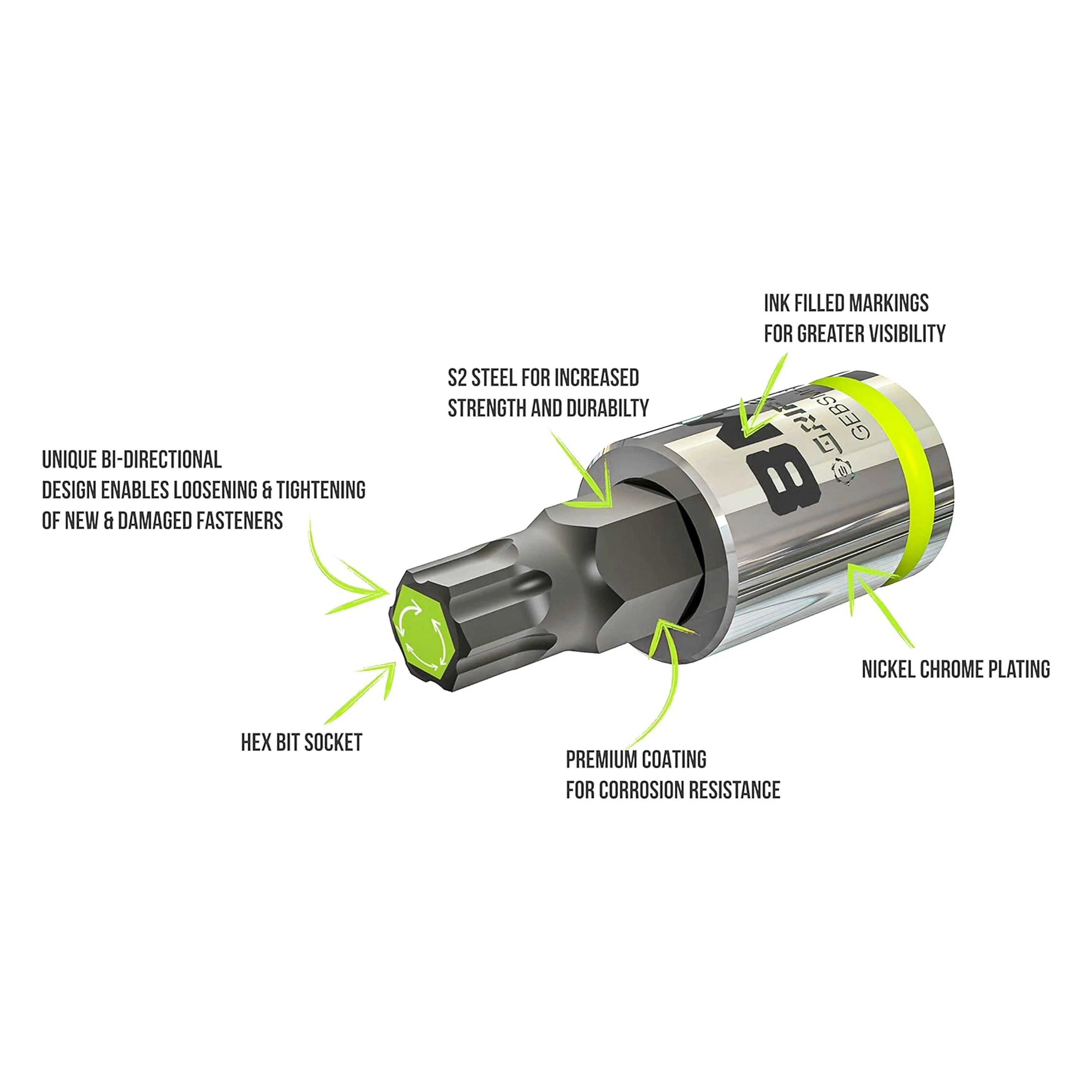 RPT Hex Driver Set - 7-Pc 3/8" Drive Short Metric - Image 5