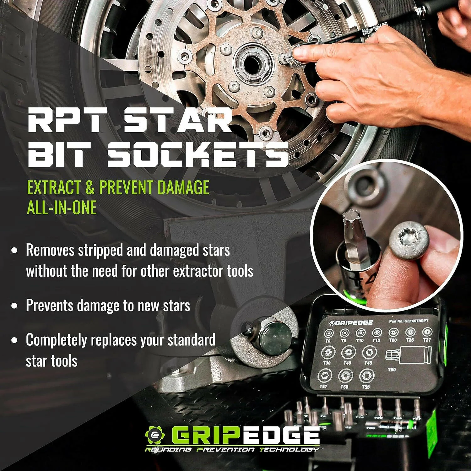 RPT Star Driver Set - 9-Pc 1/4" Drive - Image 5