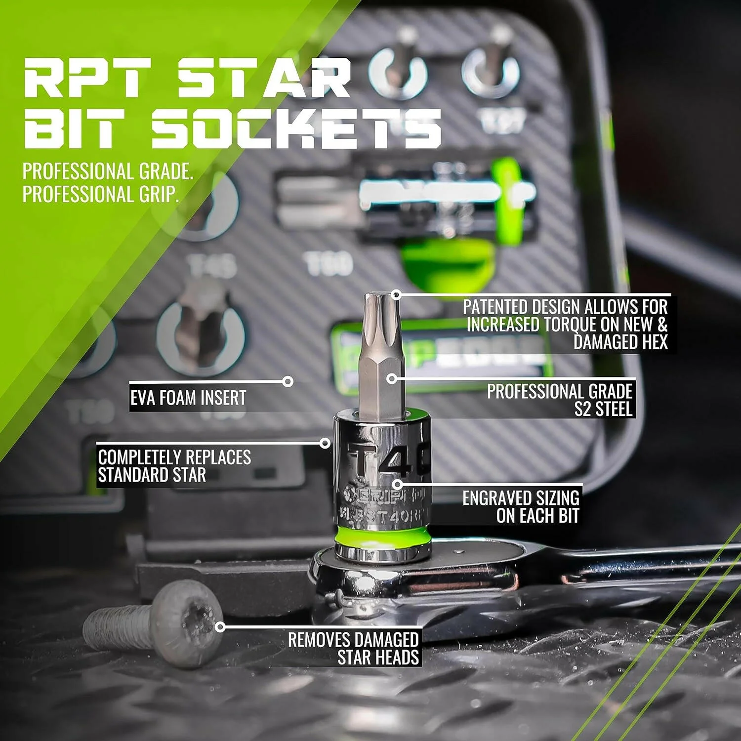 RPT Star Driver Set - 9-Pc 1/4" Drive - Image 6