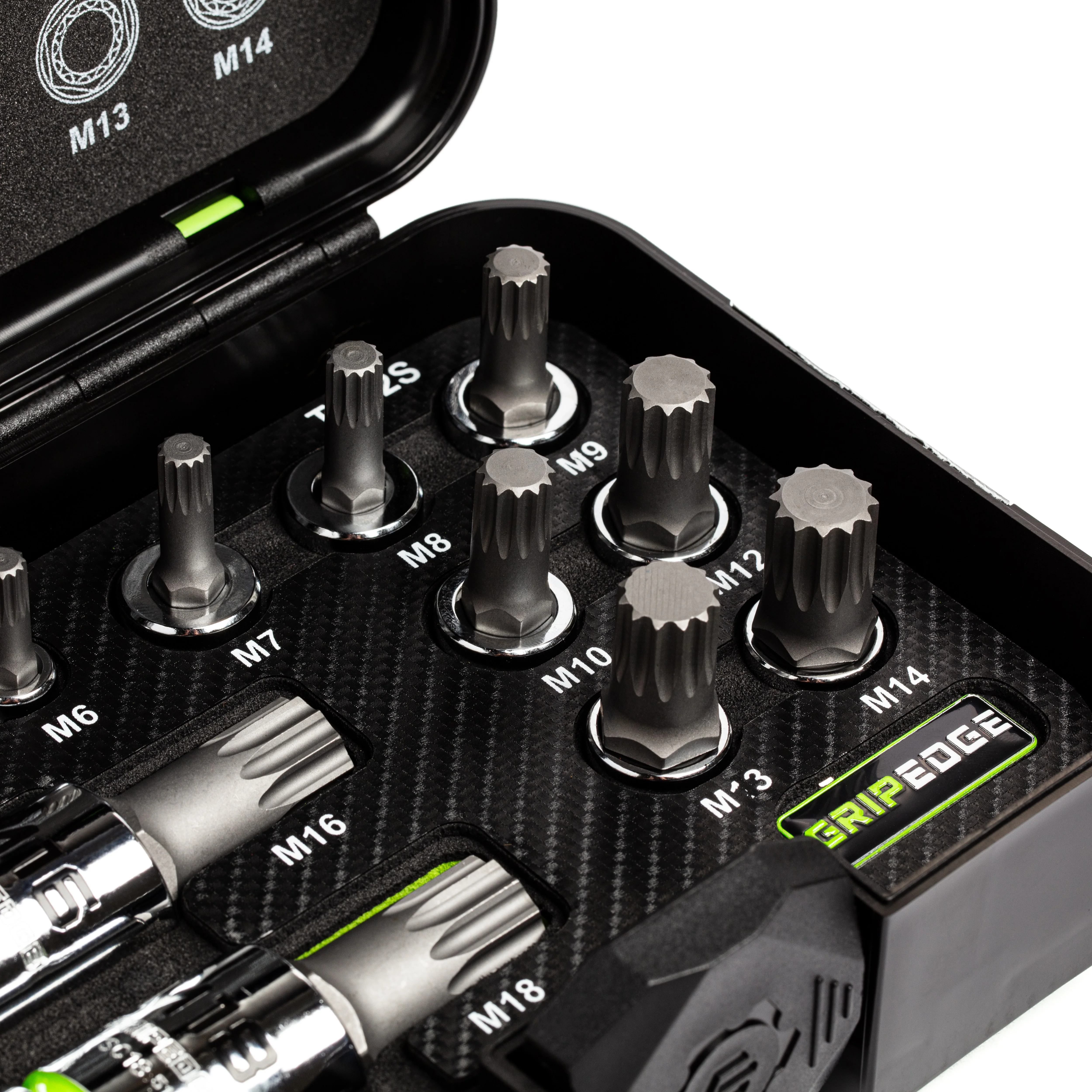 GripEdge | 12-PC RPT 1/4, 3/8 & 1/2" Drive Standard Triple Square Bit Socket Set - Image 4