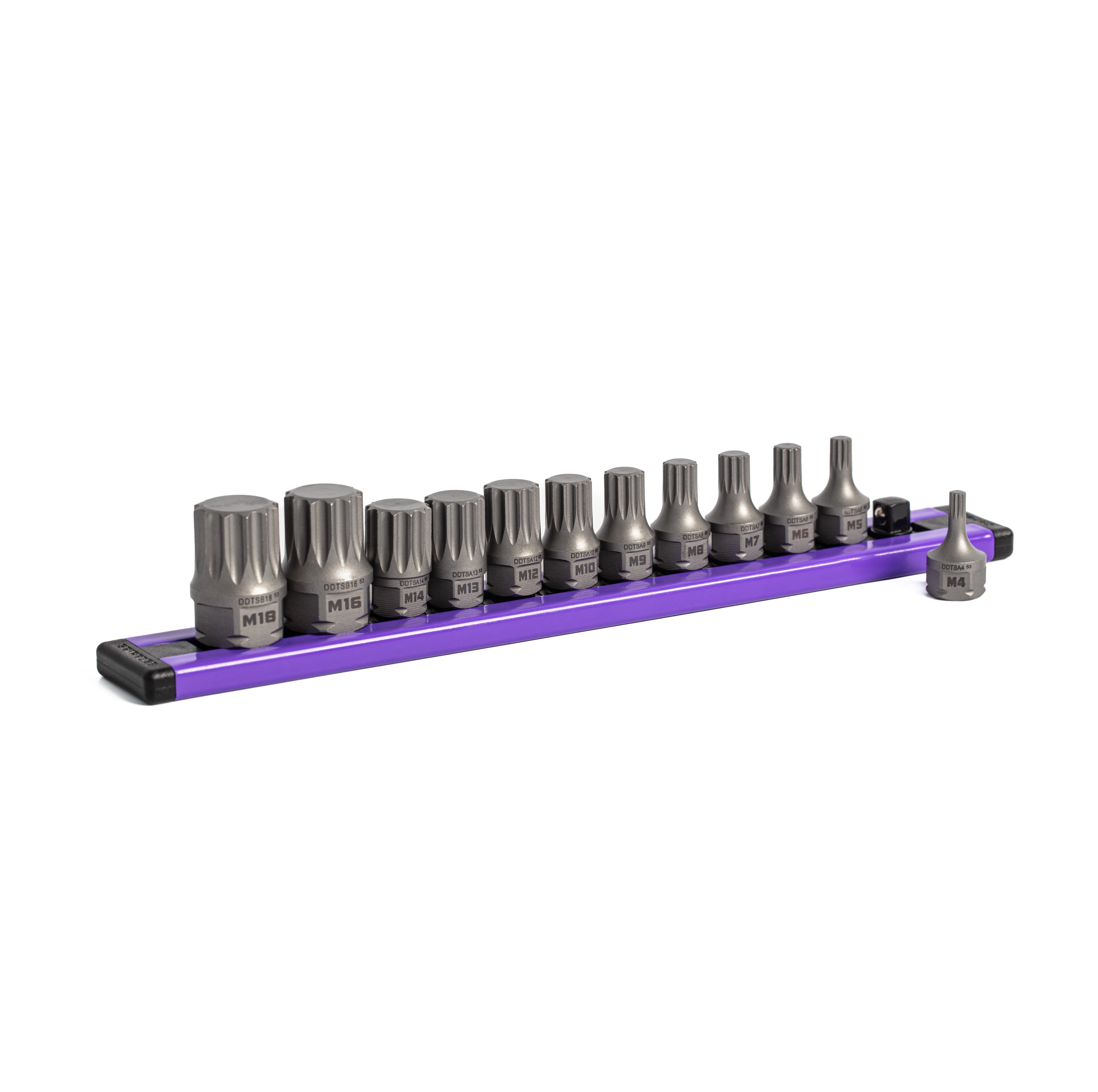 GripEdge | 12-PC 1/4 & 3/8 Drive Low Profile Triple Square Dual Action Driver Bit Set - Image 3
