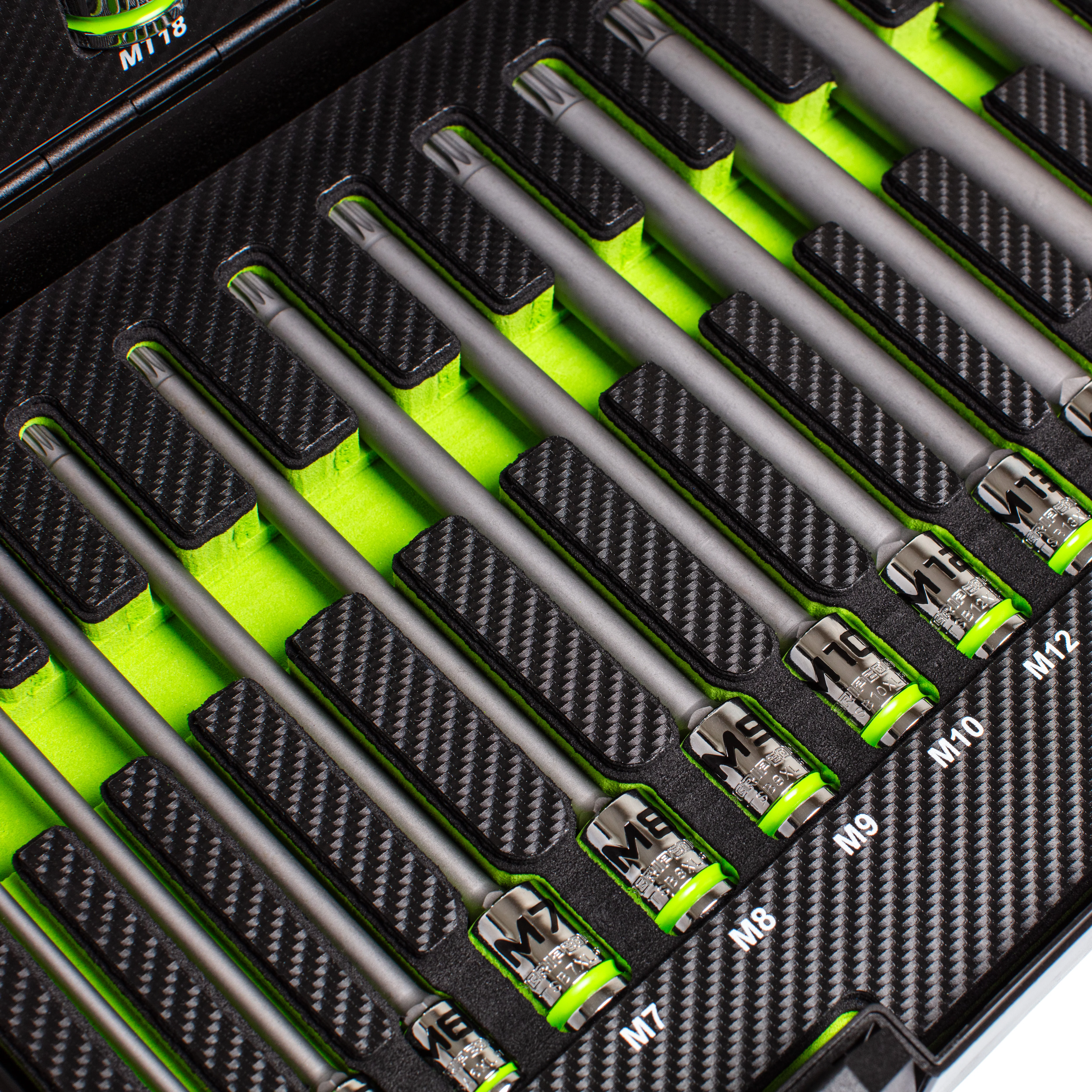 GripEdge | 39-PC RPT™ 1/4", 3/8", & 1/2" Drive Low-Profile, Standard, Extra-Long & Security Master Triple Square Socket Set - Image 4